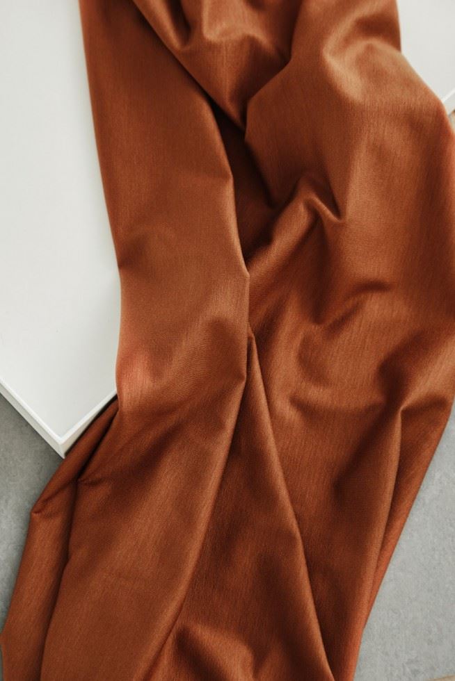 Meet MILK Tencel Lyocell Jersey Stretch Knit Fabric Pecan