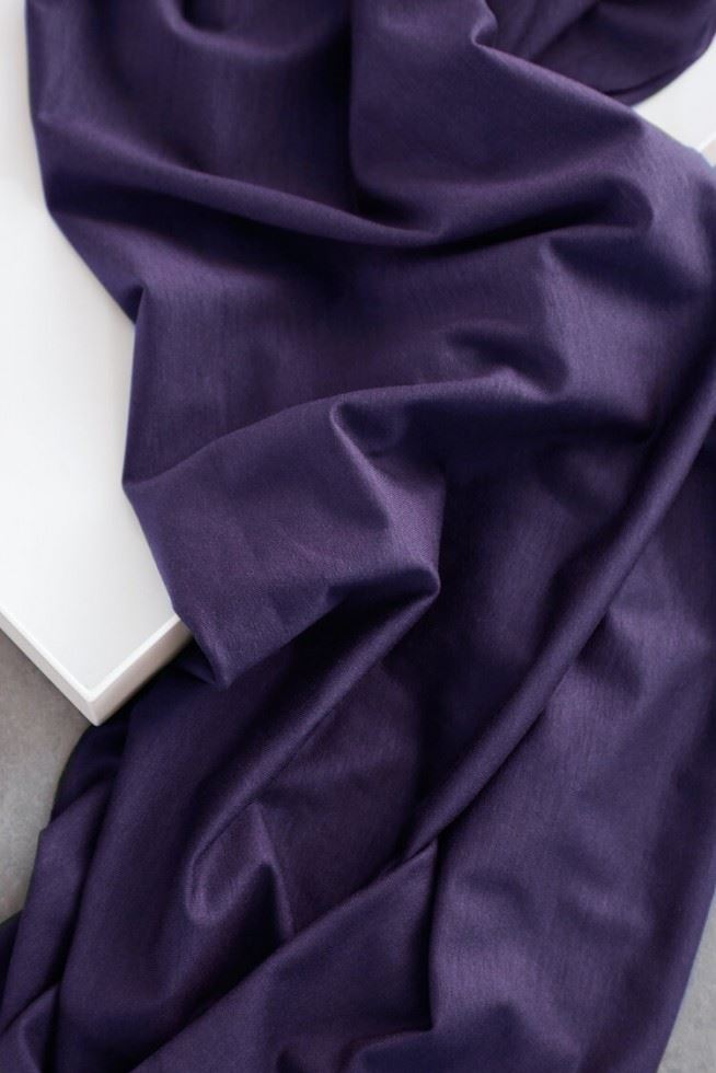 Meet MILK Tencel Lyocell Jersey Stretch Knit Fabric Purple Night