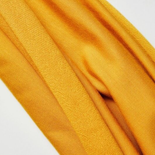 Meet MILK Tencel Lyocell Loop Back French Terry Stretch Knit Fabric Amber