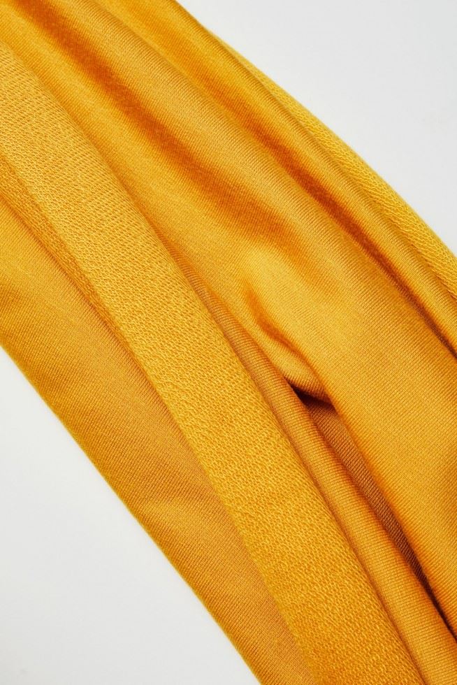 Meet MILK Tencel Lyocell Loop Back French Terry Stretch Knit Fabric Amber