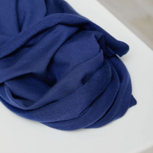 Meet MILK Tencel Lyocell Loop Back French Terry Stretch Knit Fabric Lapis