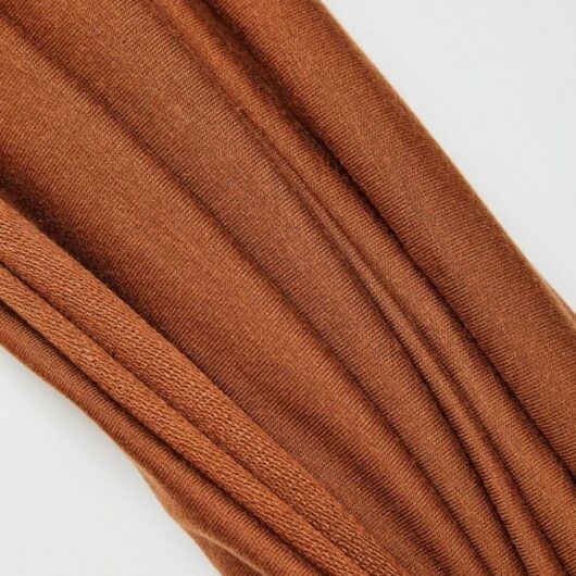 Meet MILK Tencel Lyocell Loop Back French Terry Stretch Knit Fabric Pecan