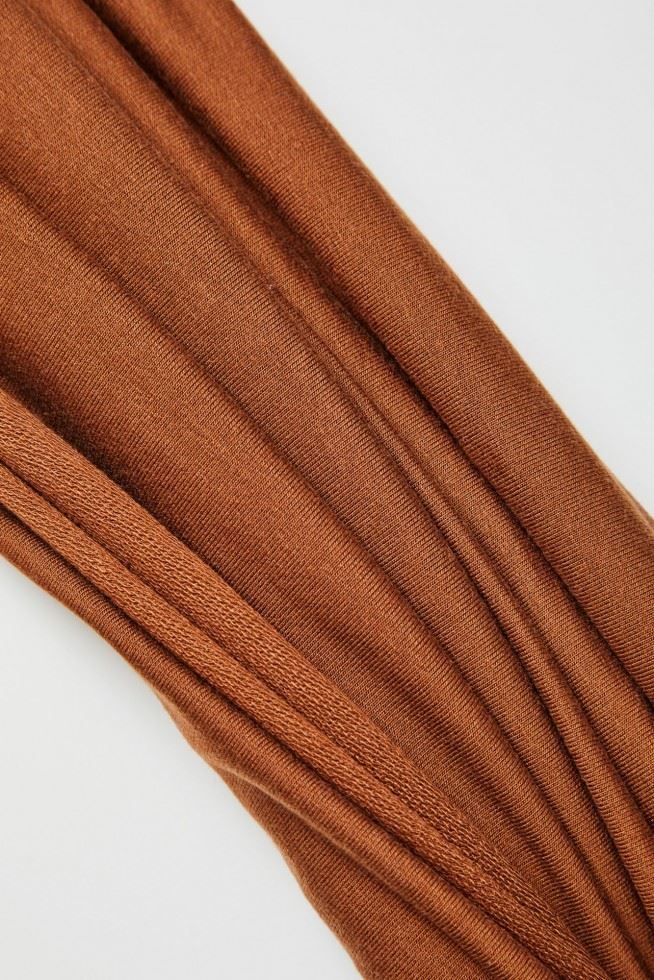 Meet MILK Tencel Lyocell Loop Back French Terry Stretch Knit Fabric Pecan