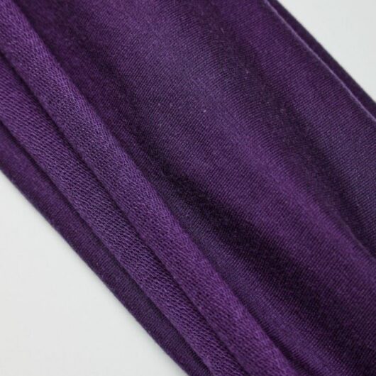 Meet MILK Tencel Lyocell Loop Back French Terry Stretch Knit Fabric Purple Night