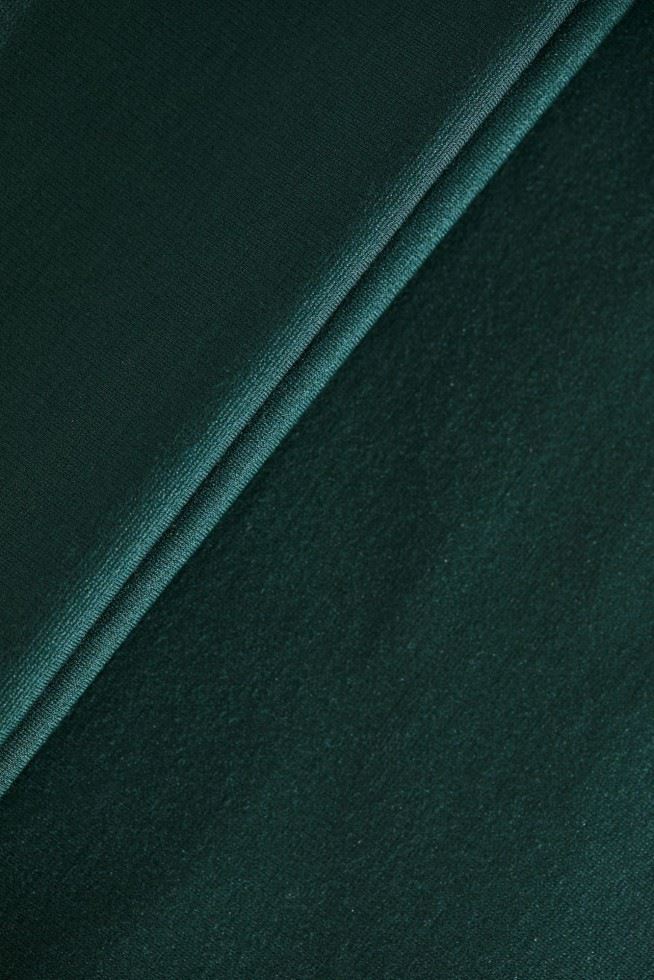 Meet MILK Tencel Lyocell Ponte Roma Double Stretch Knit Fabric Deep Green