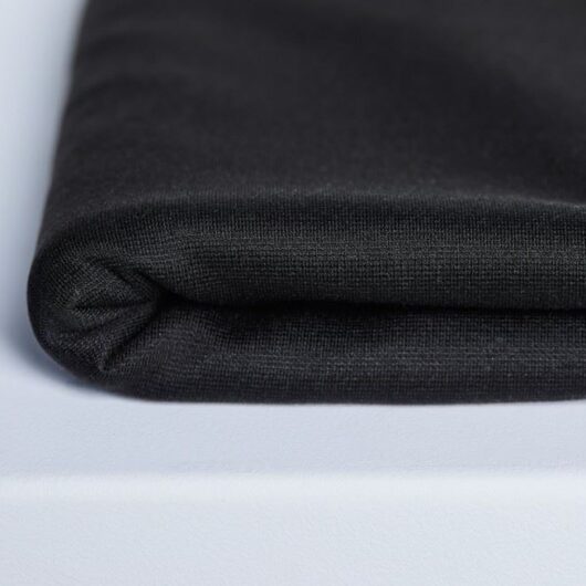 Meet MILK Two Tone Tencel Lyocell Ponte Roma Double Stretch Knit Fabric Black