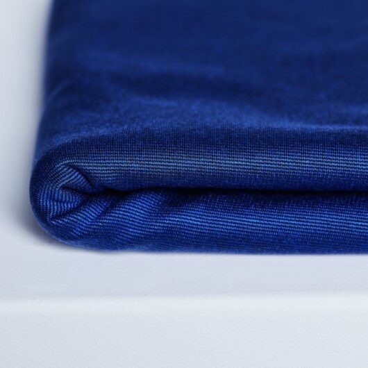 Meet MILK Two Tone Tencel Lyocell Ponte Roma Double Stretch Knit Fabric Lapis