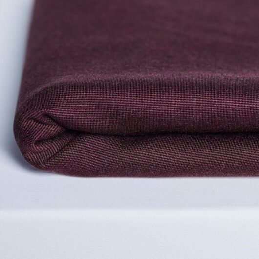 Meet MILK Two Tone Tencel Lyocell Ponte Roma Double Stretch Knit Fabric Maroon