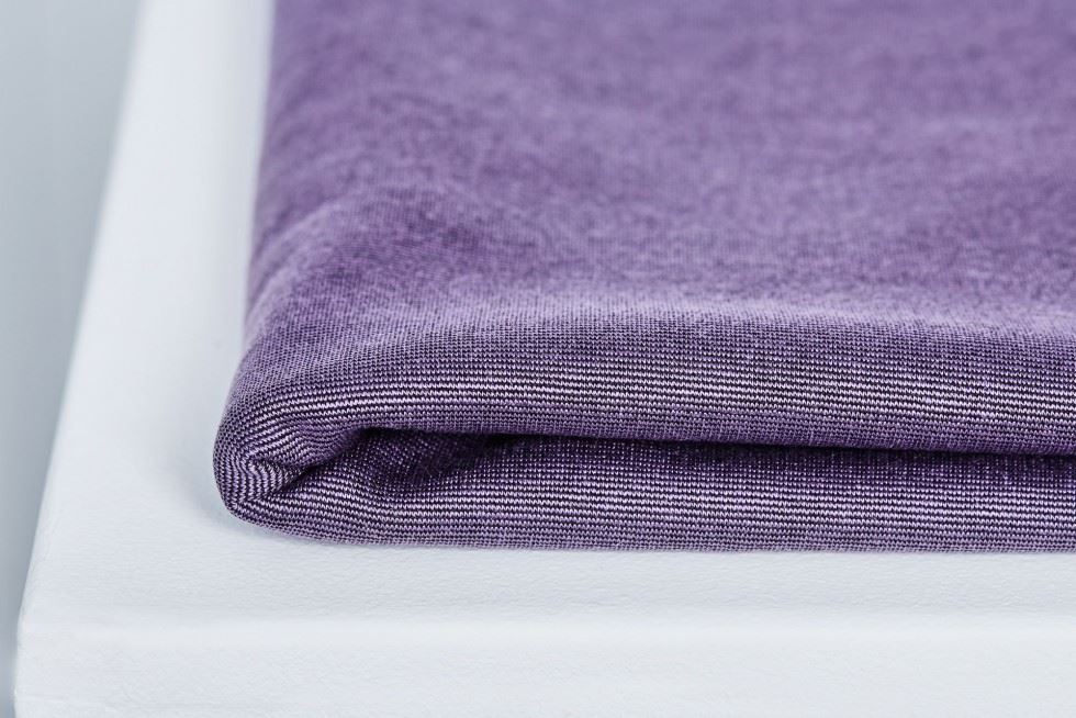 Meet MILK Two Tone Tencel Lyocell Ponte Roma Double Stretch Knit Fabric Mauve