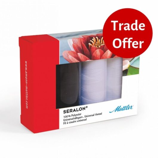 Mettler Seralon Polyester Sewing Thread Gift Set Black & White