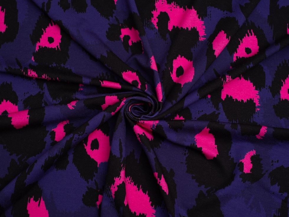 Minerva Exclusive Animal Glow Viscose Jersey Stretch Knit POD Fabric Allure