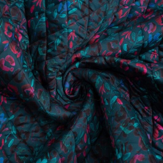 Minerva Exclusive Boudoir Bouquet Pre Quilted Reversible Coating Fabric