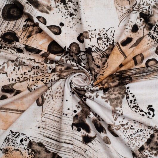 Minerva Exclusive Desert Rosettes Viscose Jersey Stretch Knit POD Fabric