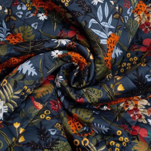 Minerva Exclusive Jungle Dreamer Pre Quilted Reversible Coating Fabric