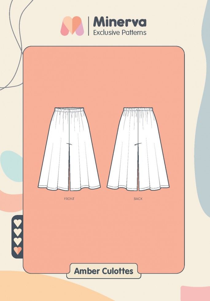 Minerva Exclusive Paper Sewing Pattern Amber Culottes