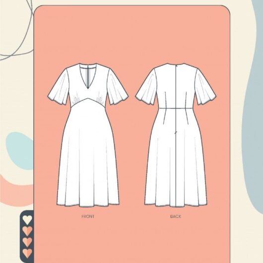 Minerva Exclusive Paper Sewing Pattern Amelia Dress