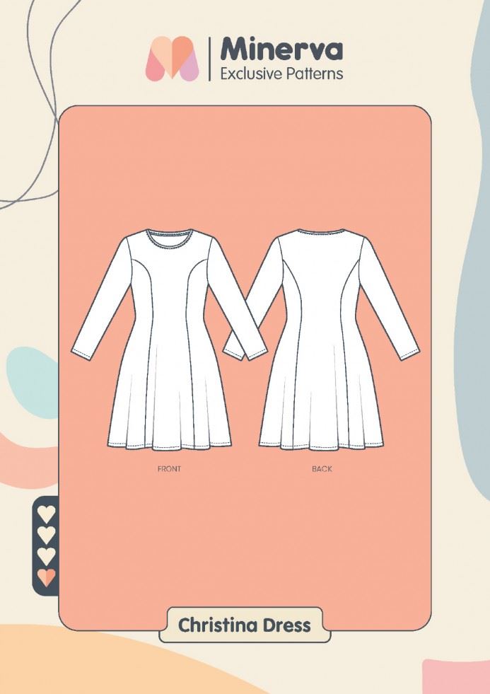 Minerva Exclusive Paper Sewing Pattern Christina Dress
