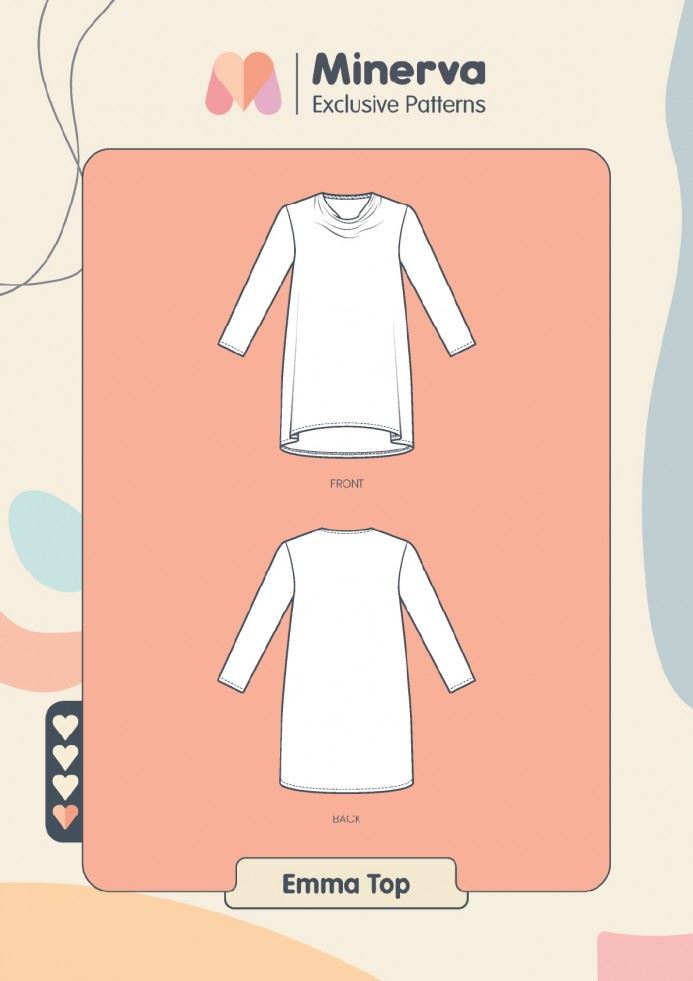 Minerva Exclusive Paper Sewing Pattern Emma Top