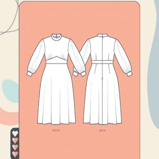 Minerva Exclusive Paper Sewing Pattern Gemma Dress