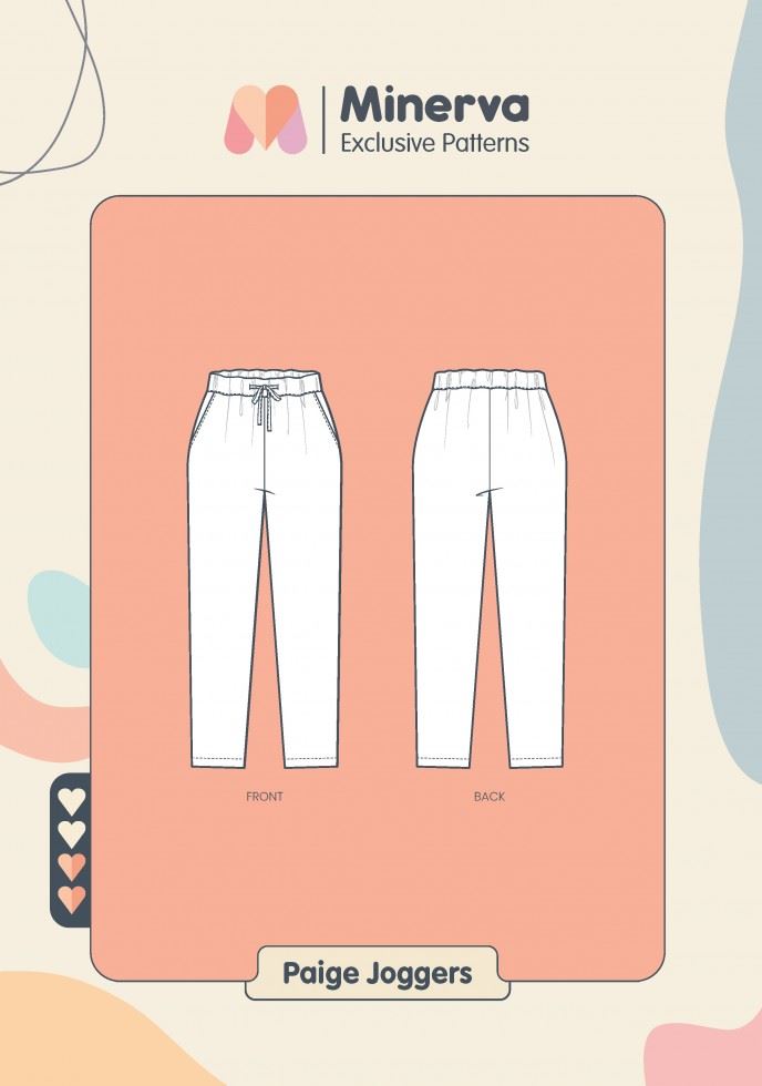 Minerva Exclusive Paper Sewing Pattern Paige Joggers