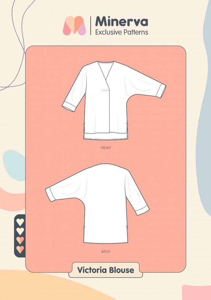 Minerva Exclusive Paper Sewing Pattern Victoria Blouse