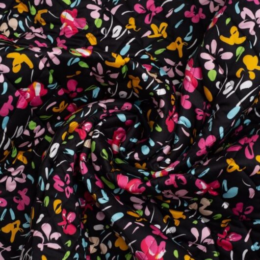 Minerva Exclusive Petal Spray Pre Quilted Reversible Coating Fabric