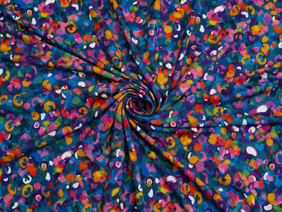 Minerva Exclusive Popcorn Jelly Viscose Jersey Stretch Knit POD Fabric Ocean