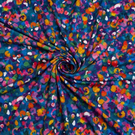 Minerva Exclusive Popcorn Jelly Viscose Jersey Stretch Knit POD Fabric Ocean