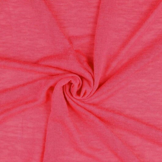 Modelo Slub Textured Stretch Knit Fabric Hot Pink