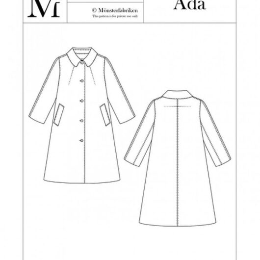 Monsterfabriken Paper Sewing Pattern Ada Coat