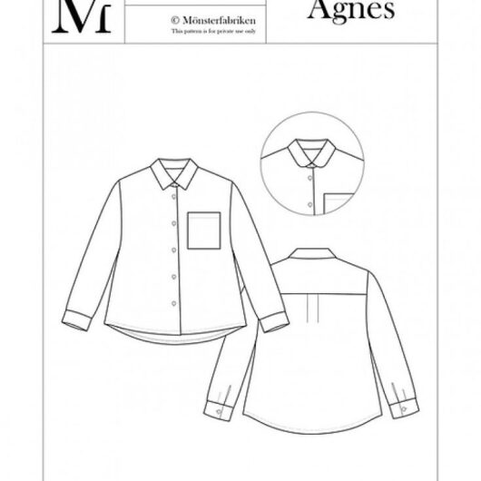 Monsterfabriken Paper Sewing Pattern Agnes Shirt