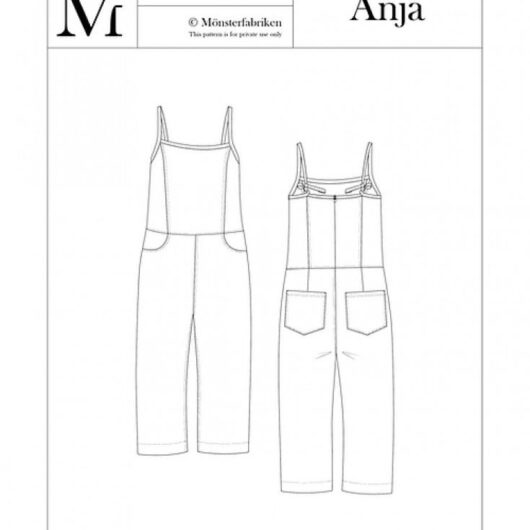 Monsterfabriken Paper Sewing Pattern Anja Jumpsuit