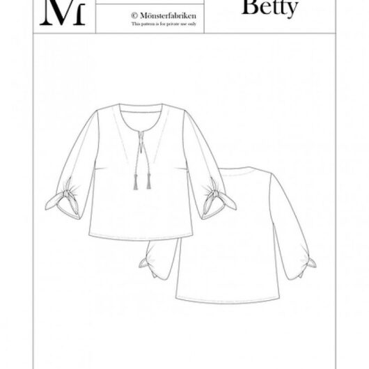Monsterfabriken Paper Sewing Pattern Betty Top