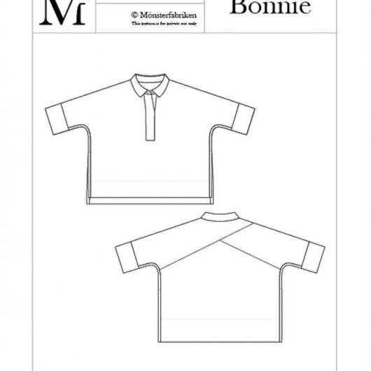 Monsterfabriken Paper Sewing Pattern Bonnie Boxy Shirt