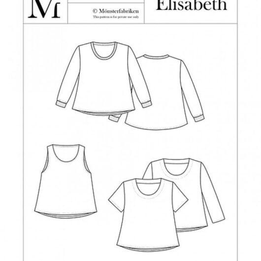 Monsterfabriken Paper Sewing Pattern Elisabeth T Shirt