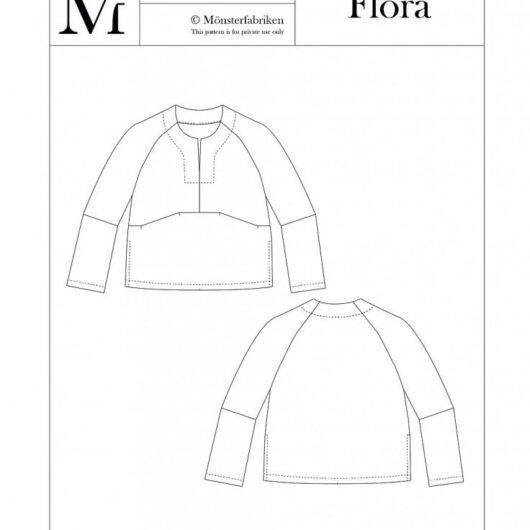 Monsterfabriken Paper Sewing Pattern Flora Overshirt