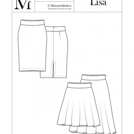 Monsterfabriken Paper Sewing Pattern Lisa Skirt