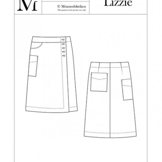 Monsterfabriken Paper Sewing Pattern Lizzie Skirt