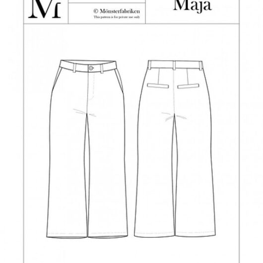 Monsterfabriken Paper Sewing Pattern Maja Pants
