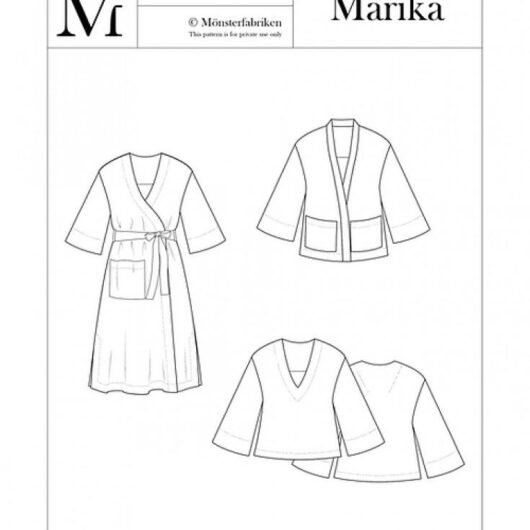 Monsterfabriken Paper Sewing Pattern Marika Kaftan