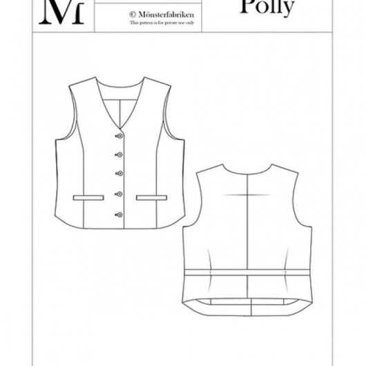 Monsterfabriken Paper Sewing Pattern Polly Waistcoat