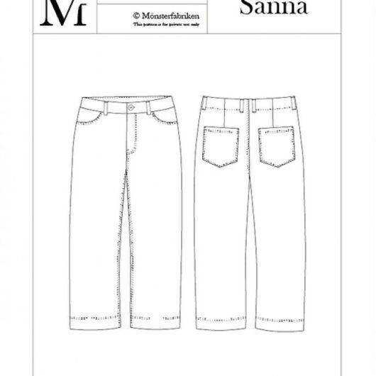 Monsterfabriken Paper Sewing Pattern Sanna Pant