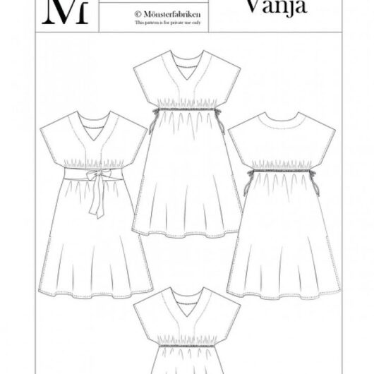 Monsterfabriken Paper Sewing Pattern Vanja Dress & Top