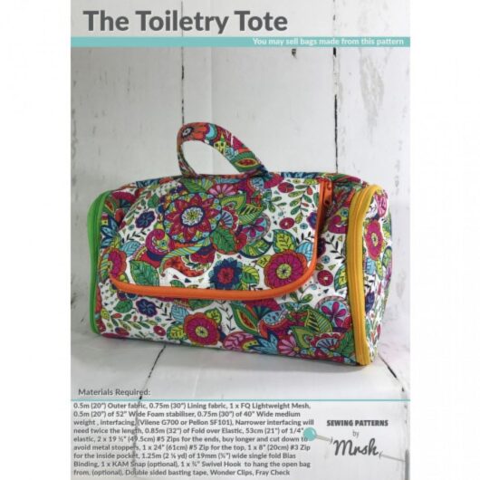Mrs H Patterns Paper Sewing Pattern The Toiletry Tote