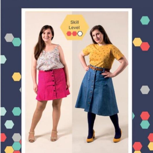 My Handmade Wardrobe Paper Sewing Pattern Button Up Skirt