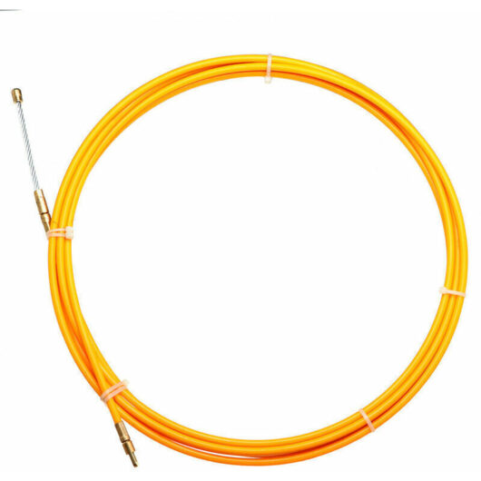 [NEVER USED] Nylon wire puller, 6mm diameter, 30m length, fiberglass wire, cable rod, electrician's pusher, extractor, fish-shaped conduit, etc.