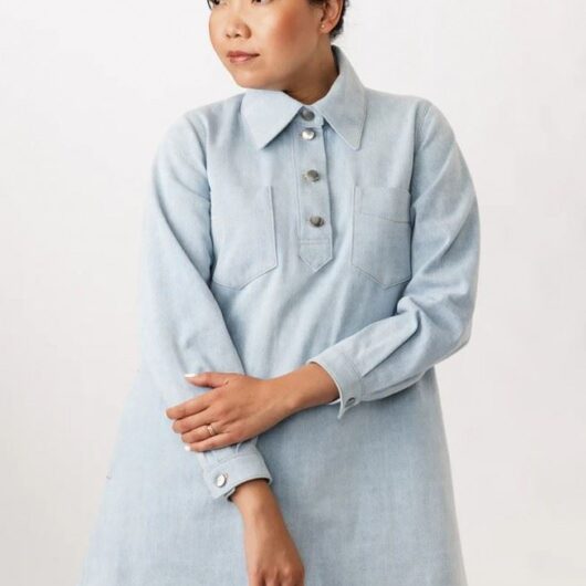 Named Clothing Paper Sewing Pattern Loviisa Denim Dress