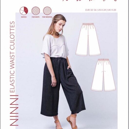 Named Clothing Paper Sewing Pattern Ninni Culottes