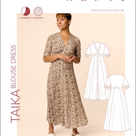 Named Clothing Paper Sewing Pattern Taika Blouse Dress