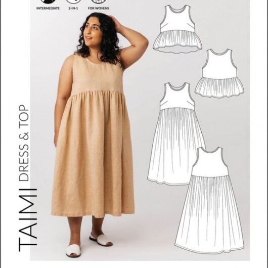 Named Clothing Paper Sewing Pattern Taimi Dress & Top